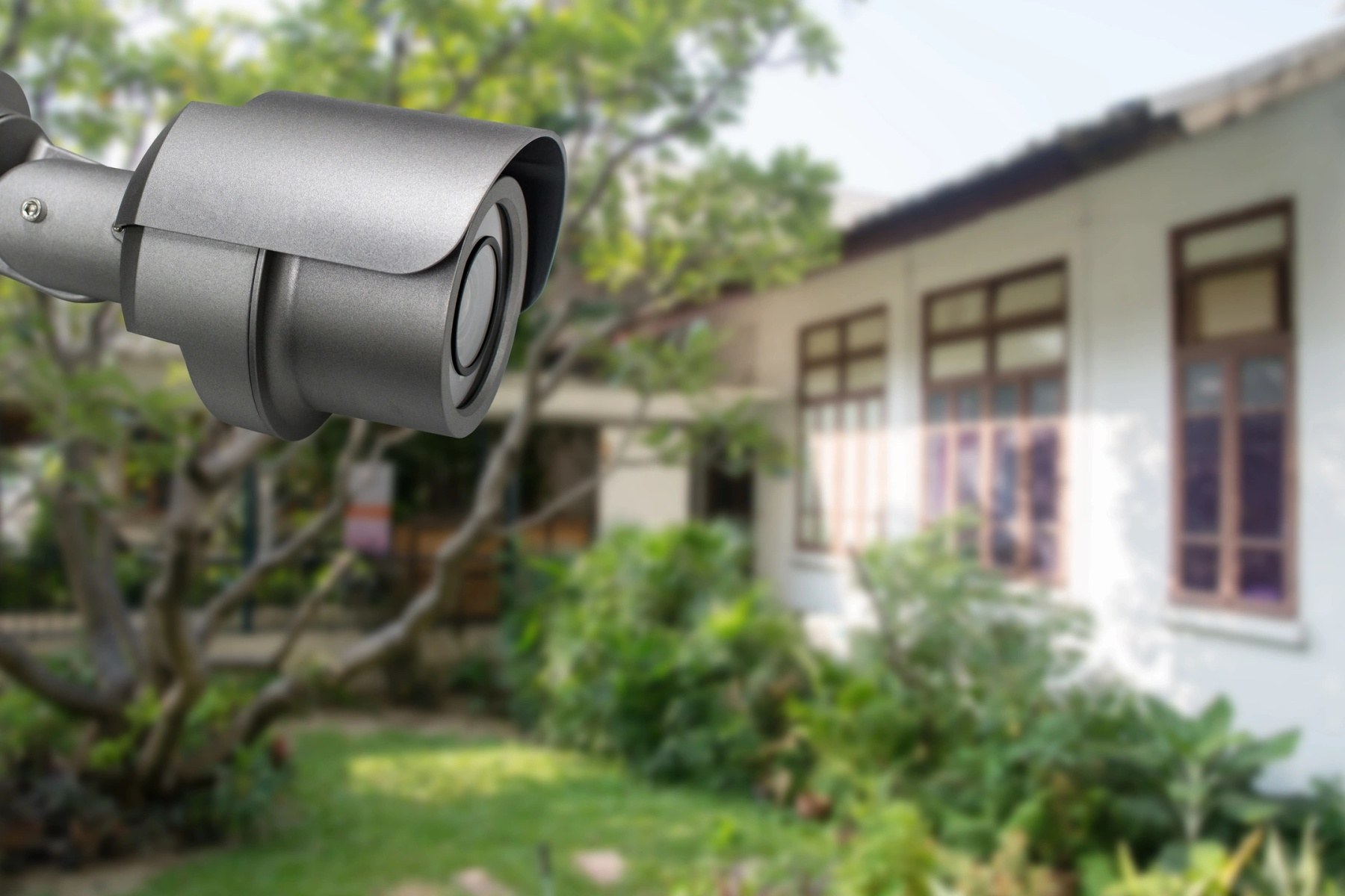 CCTV camera protecting a residential property